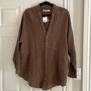 We the Free button down shirt. Size M